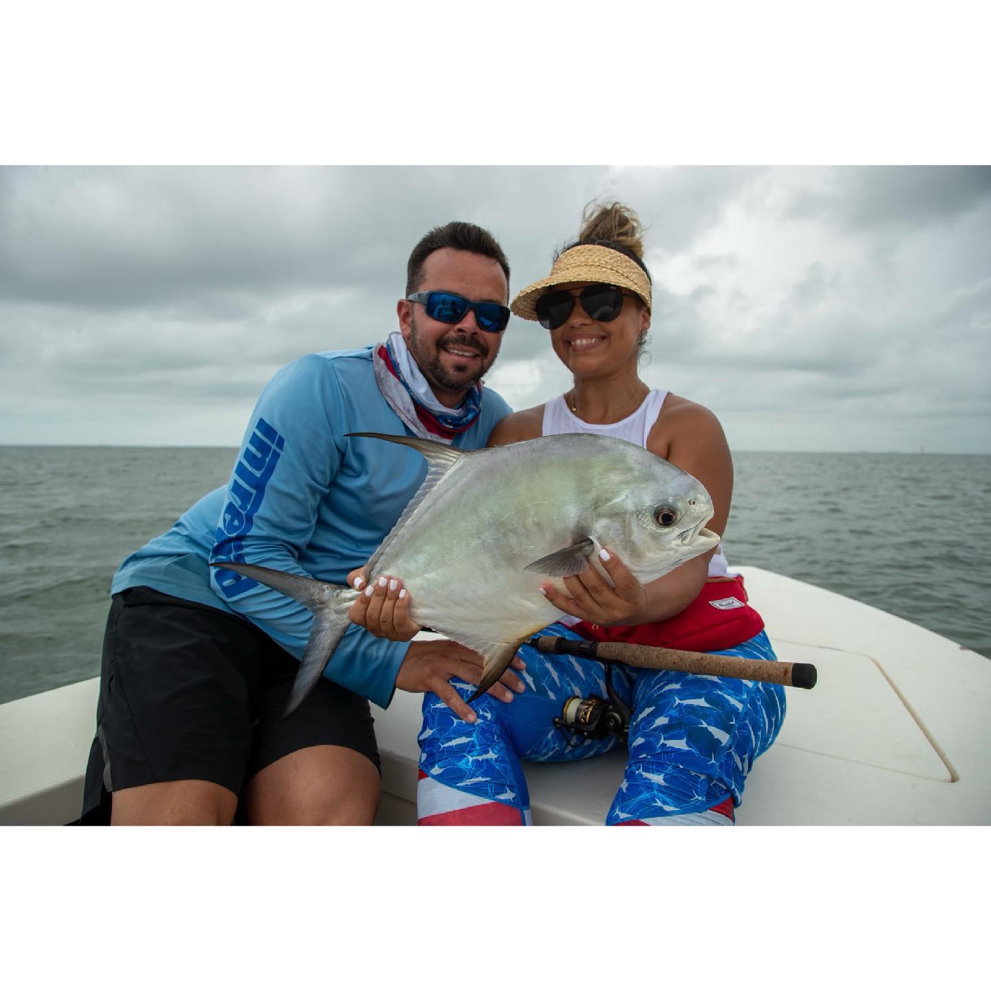 Caught an African Pompano fish while fishing in FL