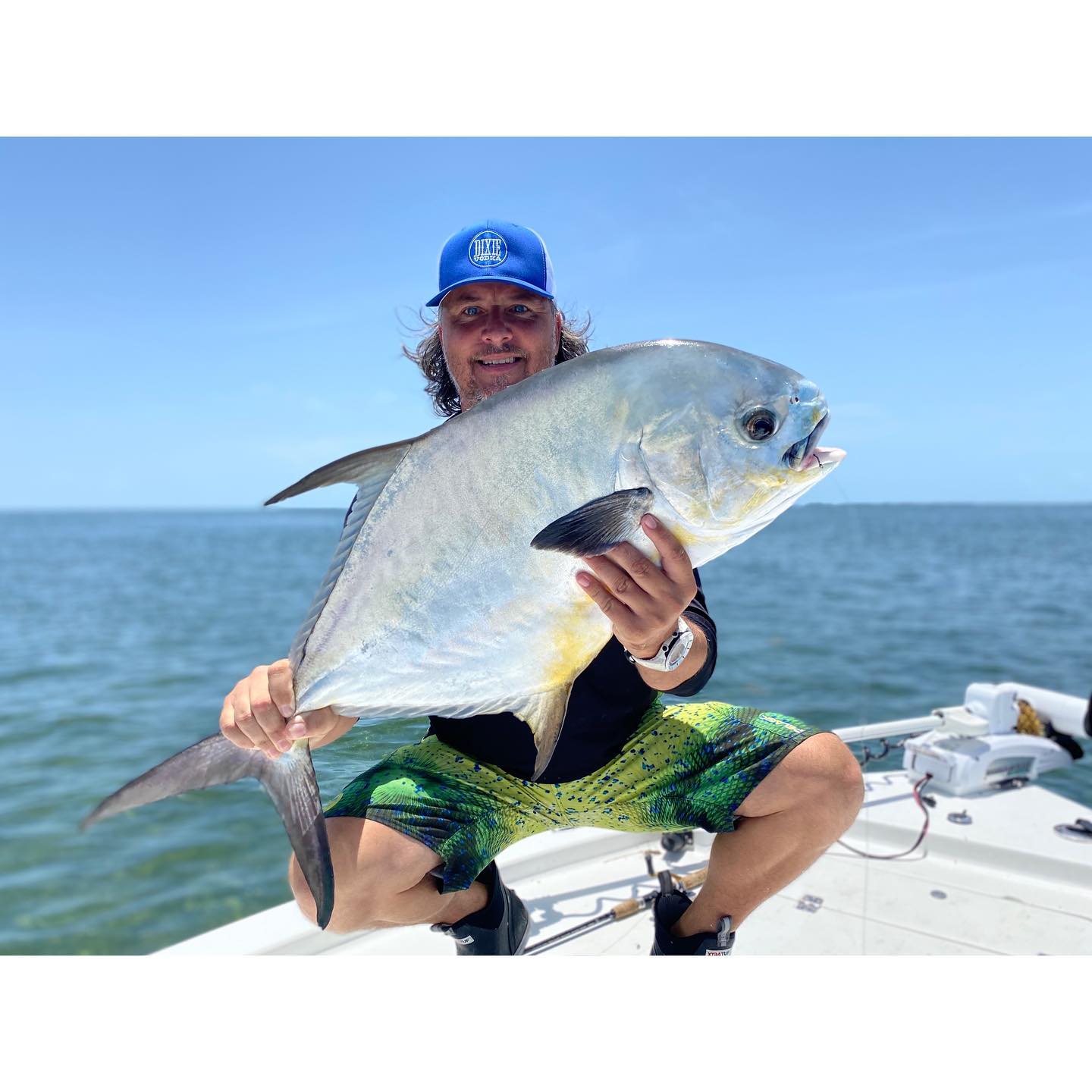 A lone angler fishing in Florida