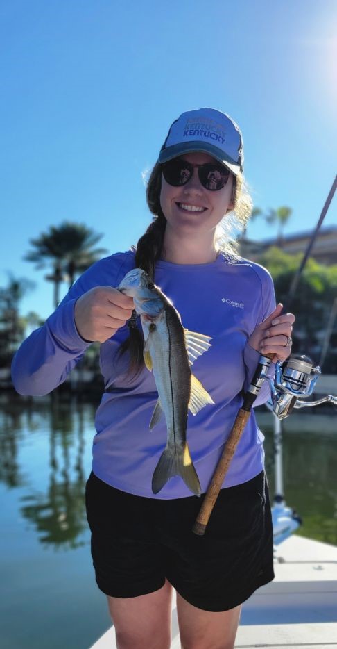 Angler with fish caught in FL