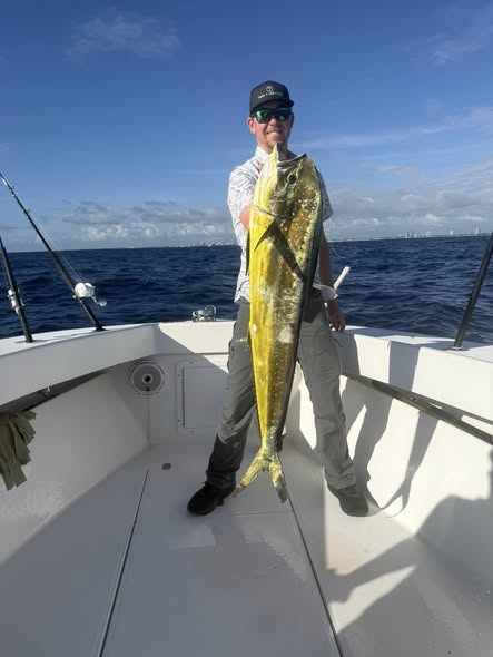 Mahi mahi catch on fishing boat in Riviera Beach FL waters