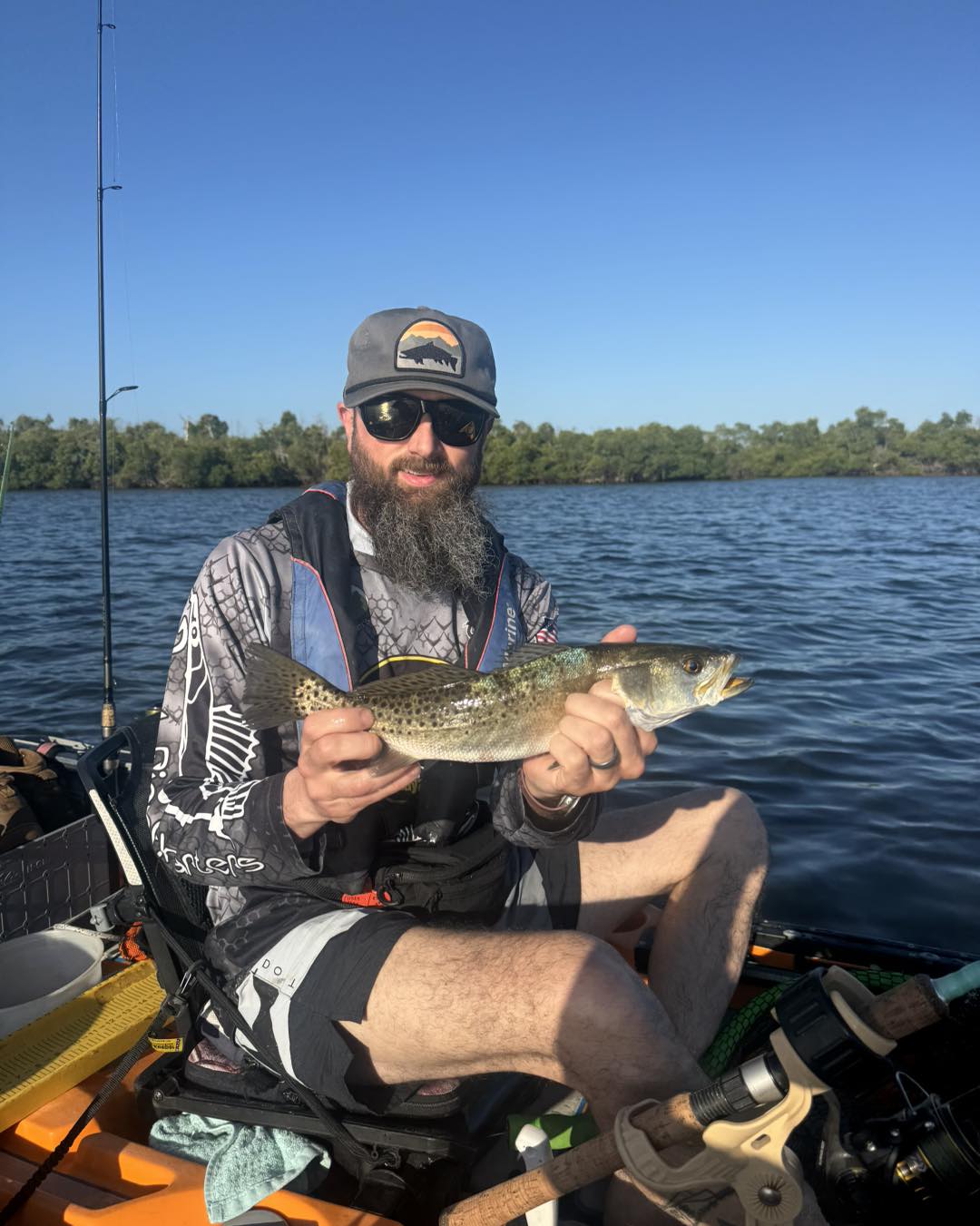 Speckled trout caught while fishing in Paul Smiths NY