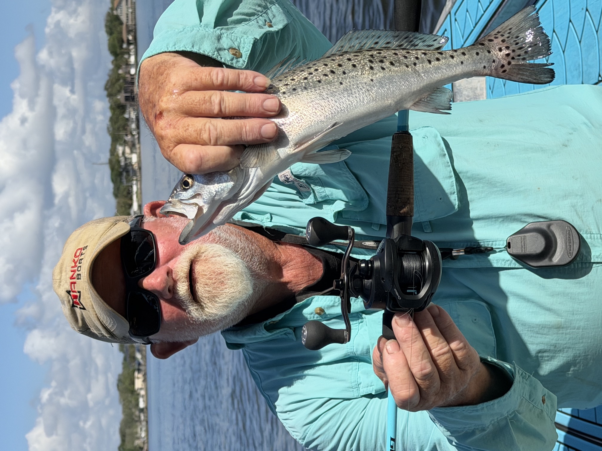Speckled trout caught during fishing tour in Jacksonville FL