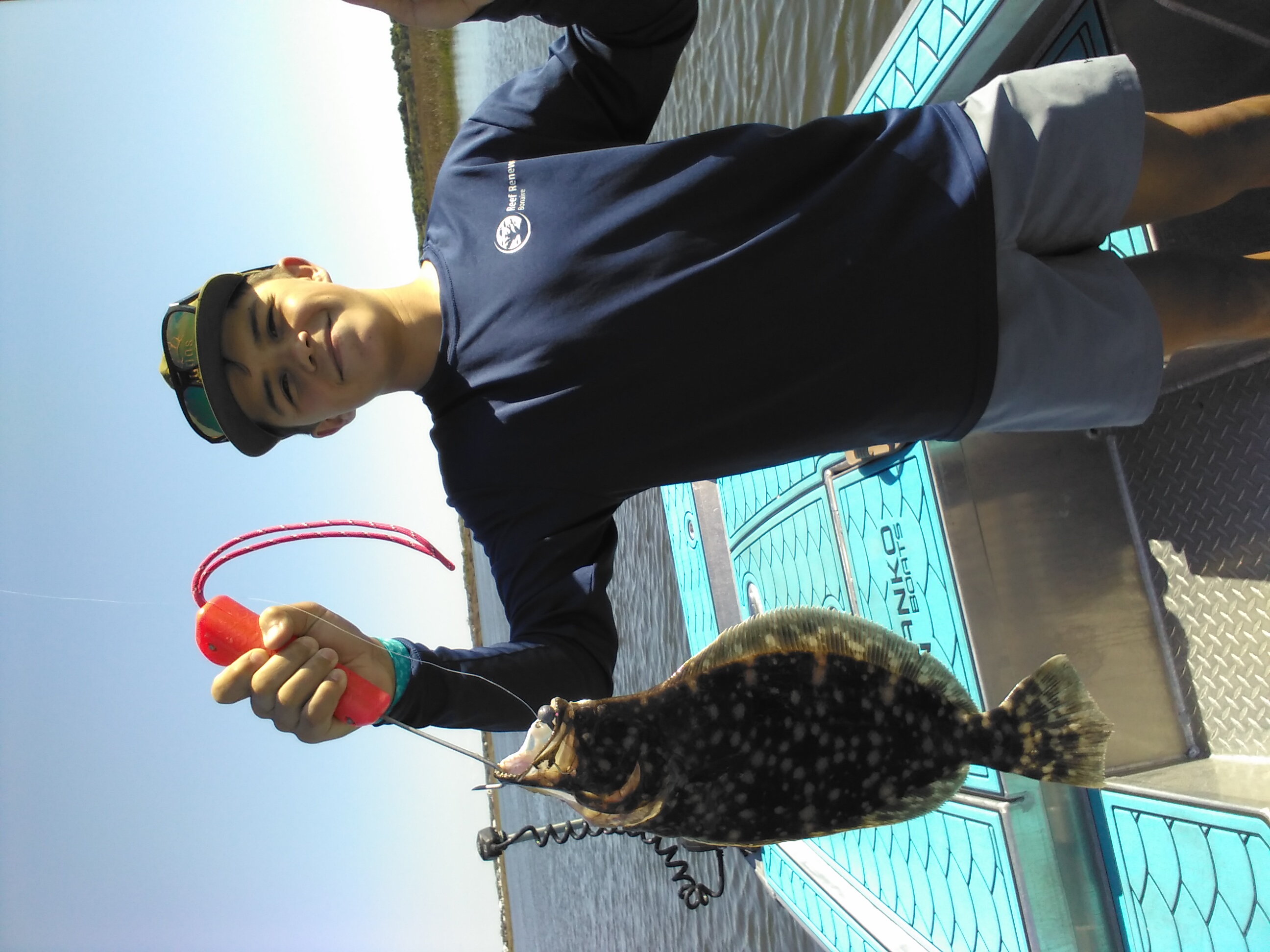 Southern flounder caught on fishing charter in Jacksonville FL