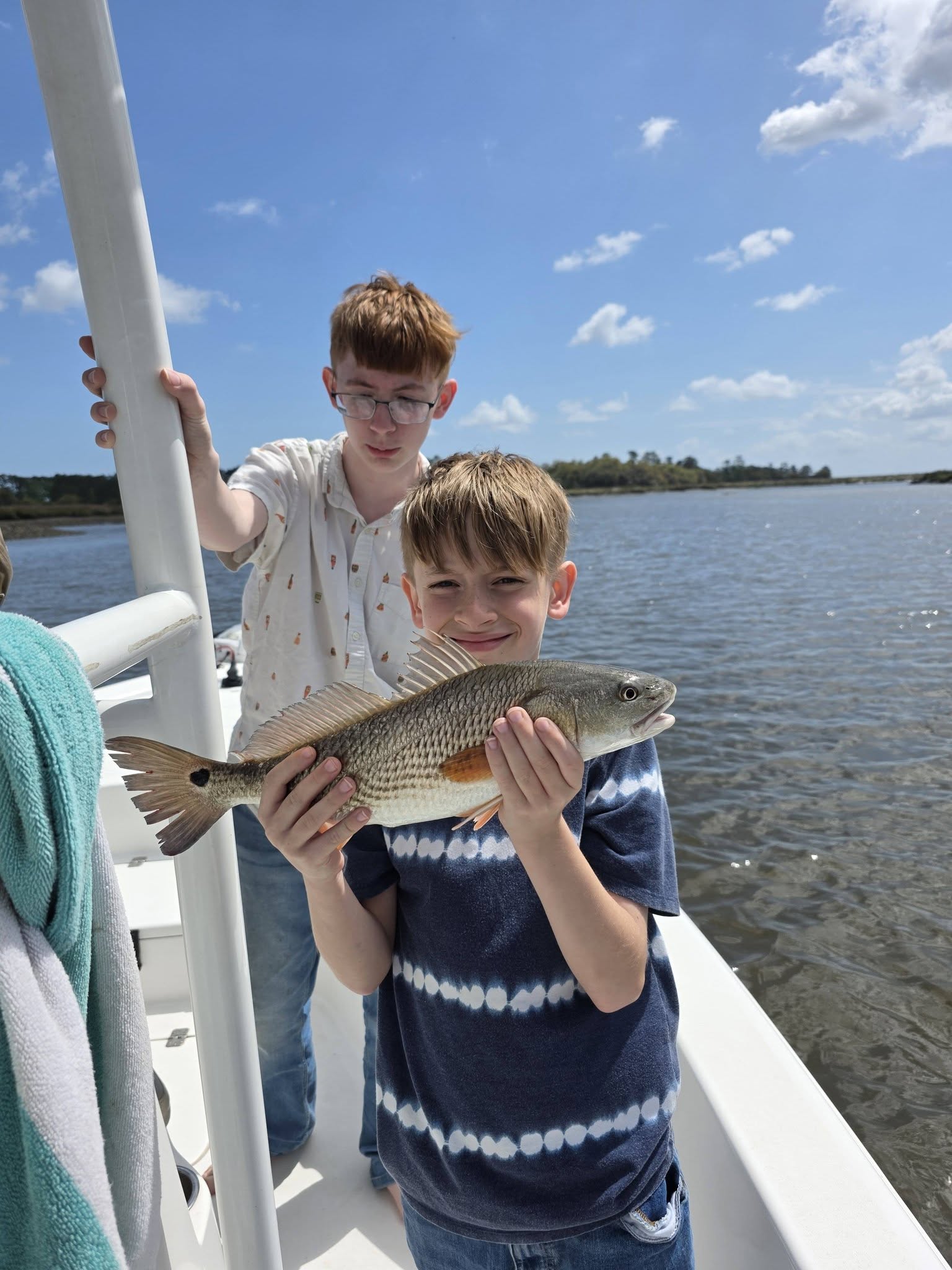 Redfish caught while fishing in Brunswick GA on boat