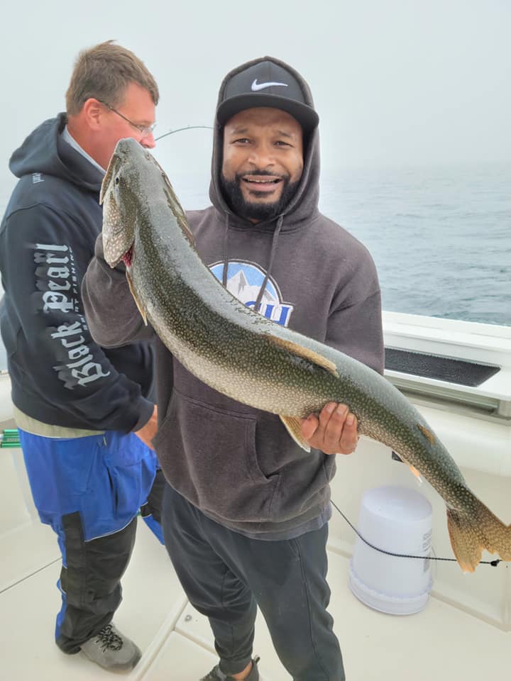 Trout Fishing in Lake Michigan