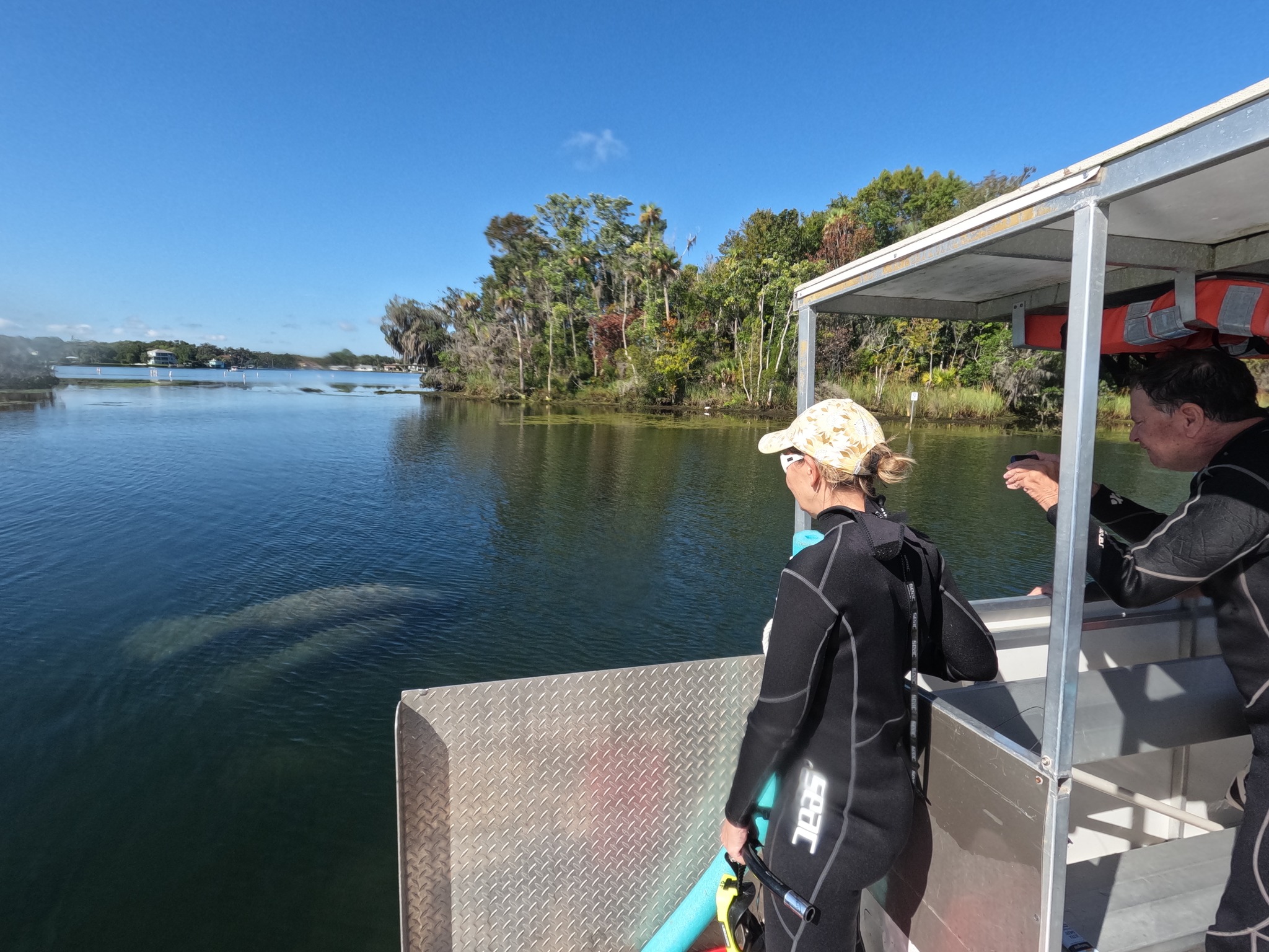 A person in Crystal River, enjoying water sports and fishing tours.