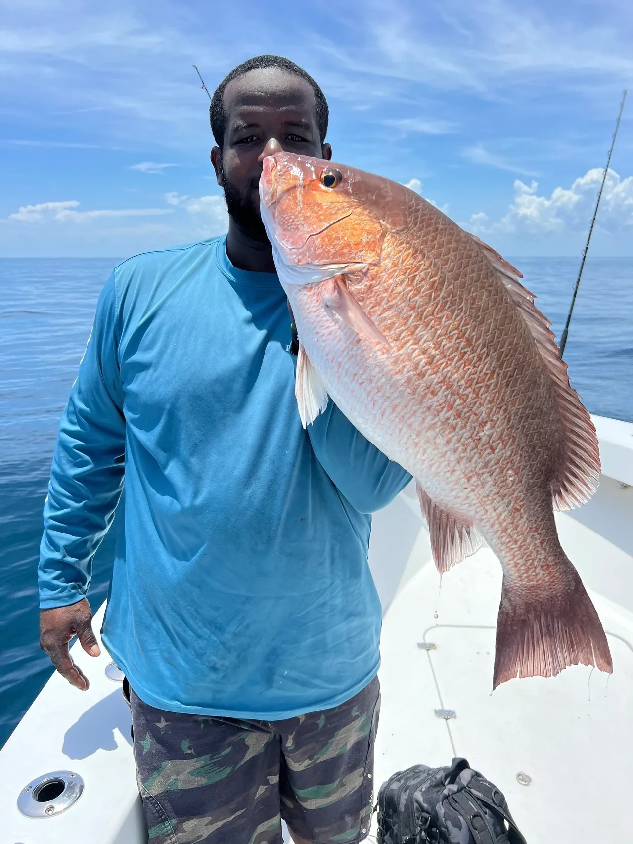 Angler with a big fish caught in Stuart