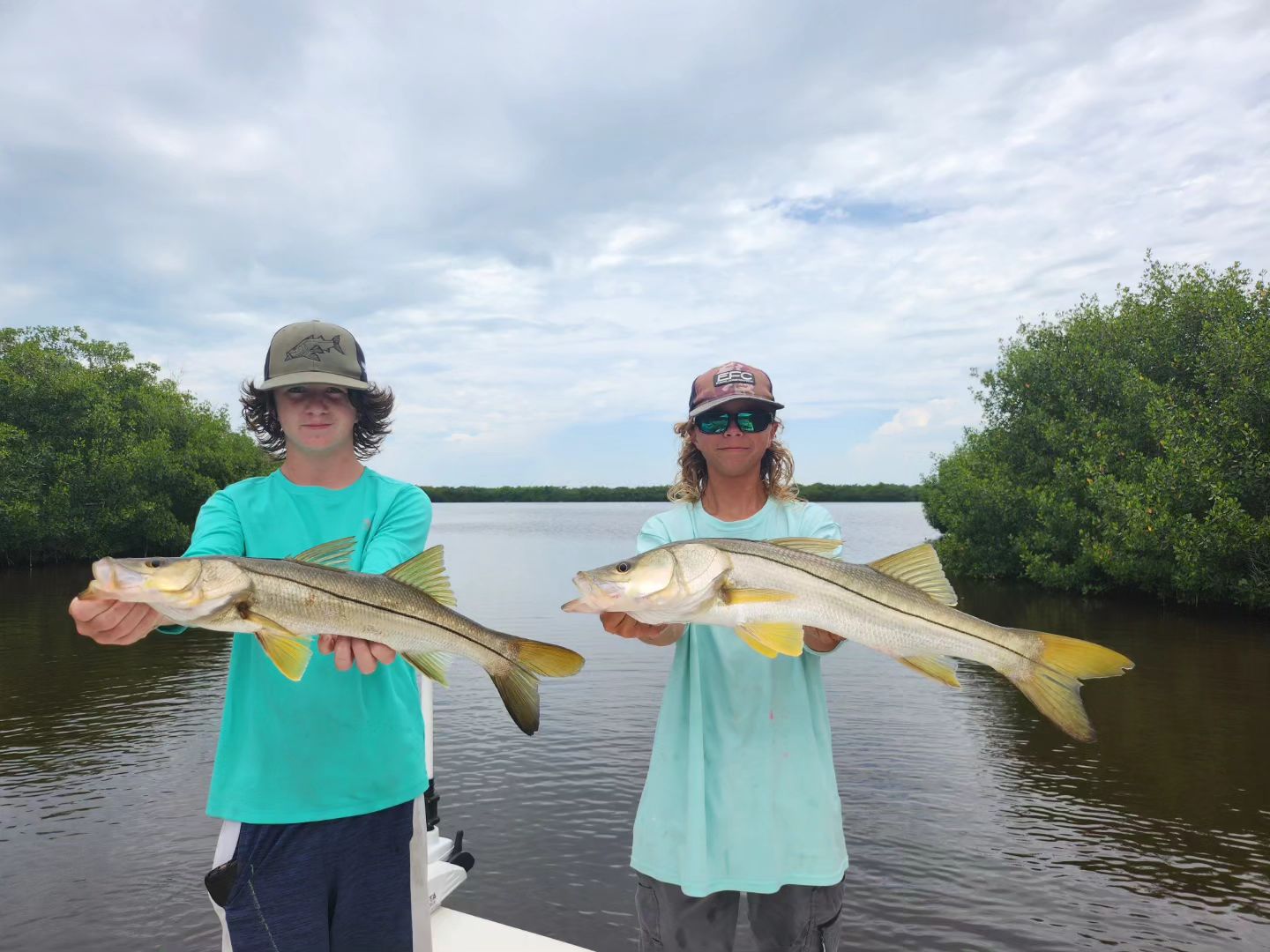 Two snook fish caught in Everglades City