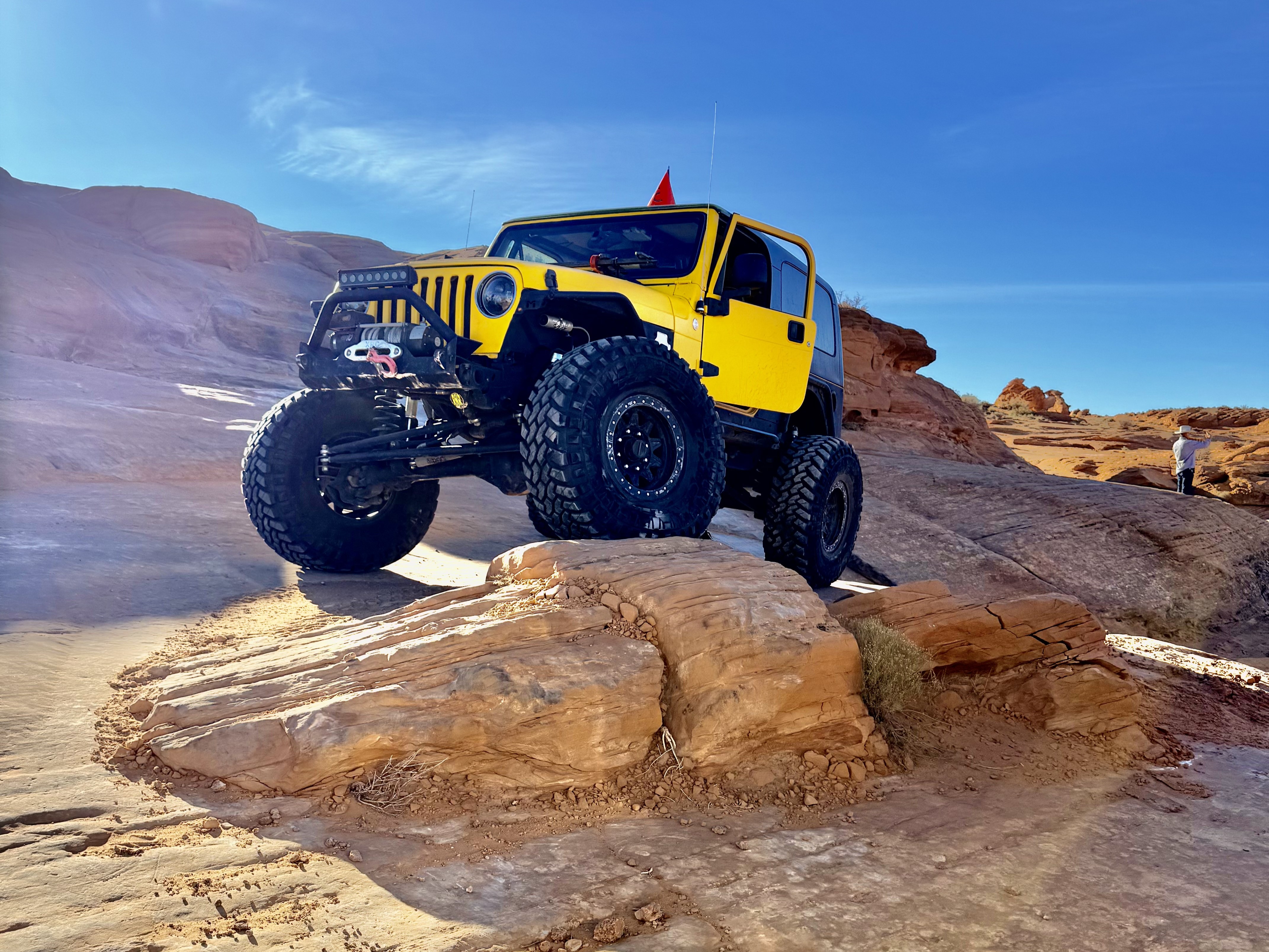 Side by sides touring desert trails across Nevada, Utah, Arizona on guided 4-day cross-country trip
