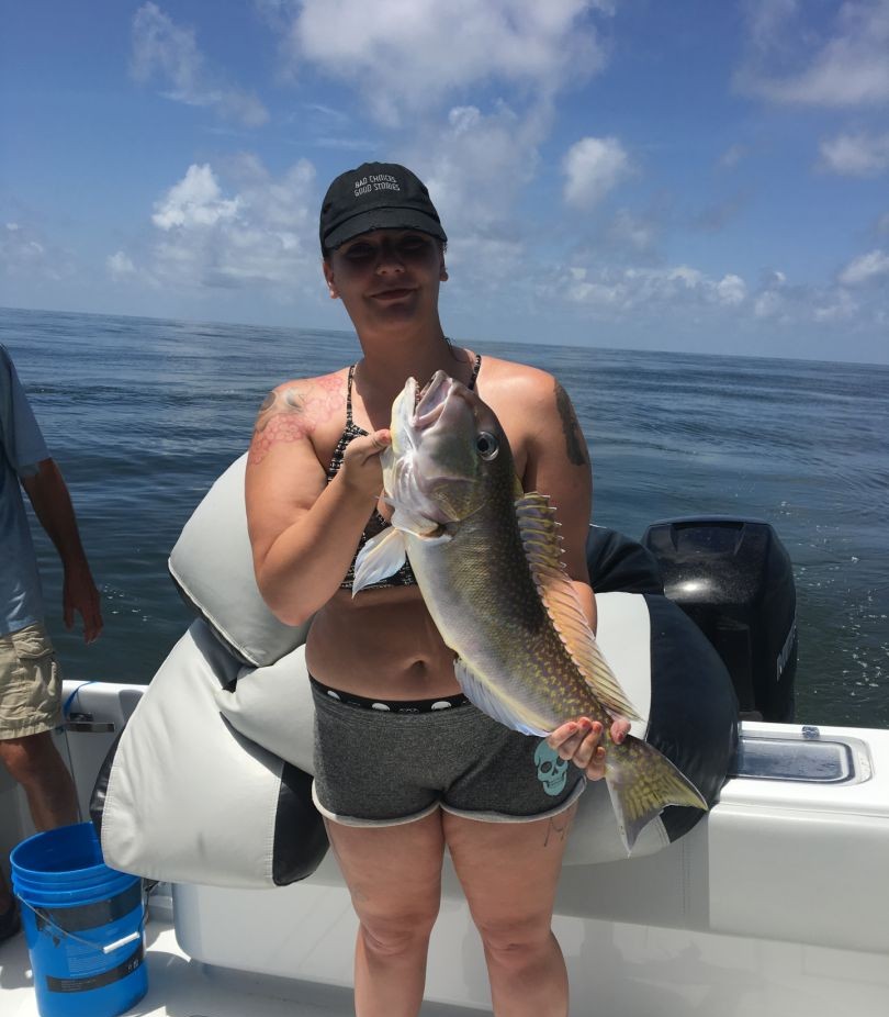 Fisherman enjoying fishing in Pensacola