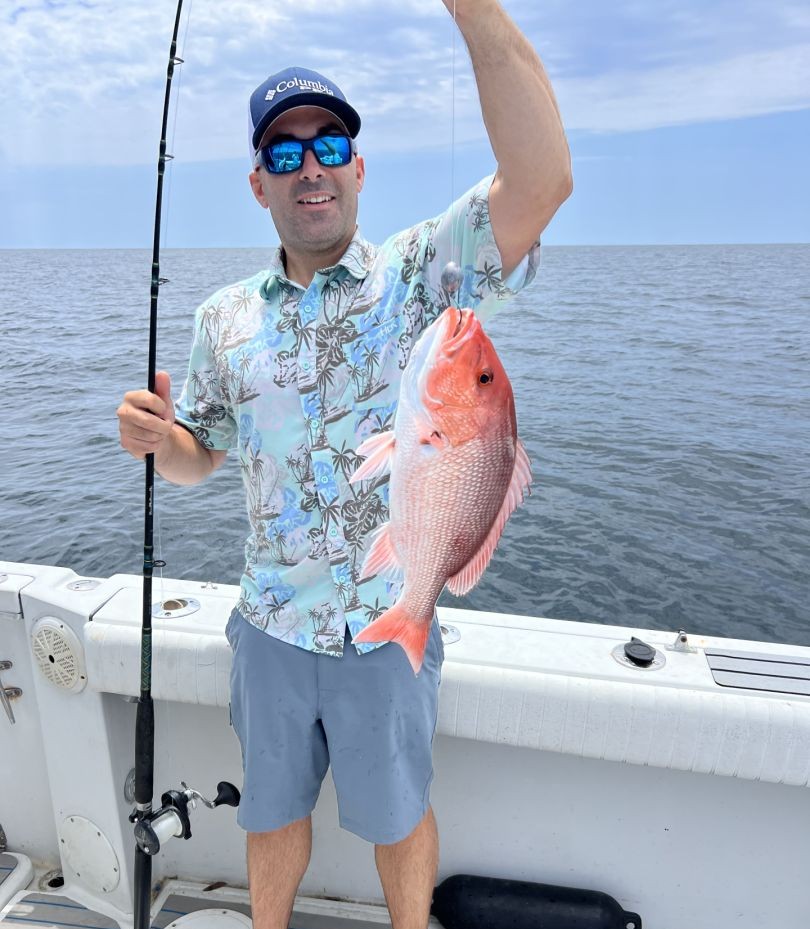 A person fishing in Pensacola