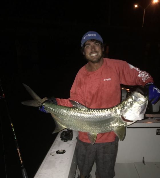 A single tarpon fish caught in FL