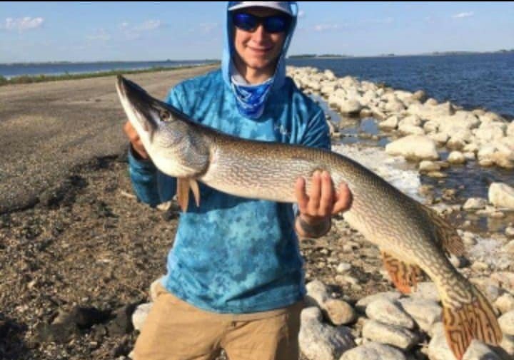 Lone angler fishes in Neenah