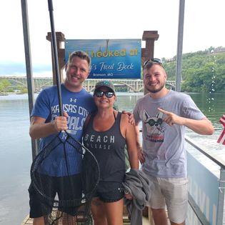 Three anglers fishing in Missouri