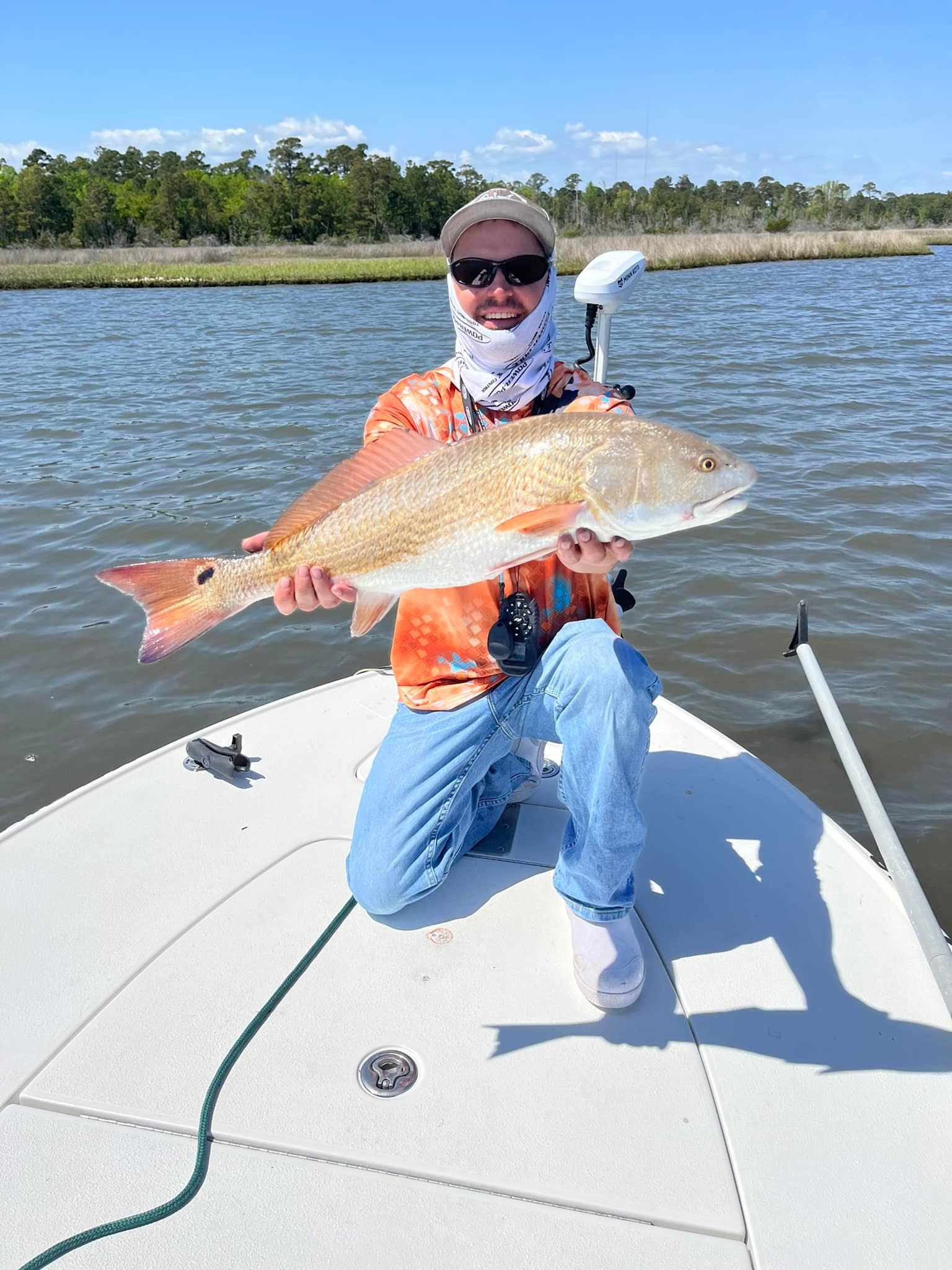 Redfish caught in North Topsail Beach, North Carolina