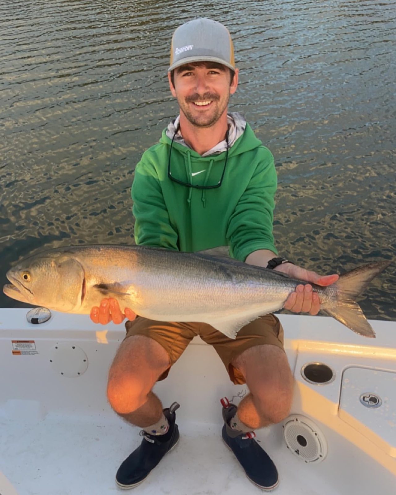 Bluefish caught by angler in Wilmington