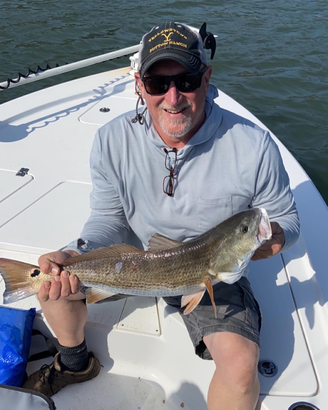 A person fishing in Wilmington