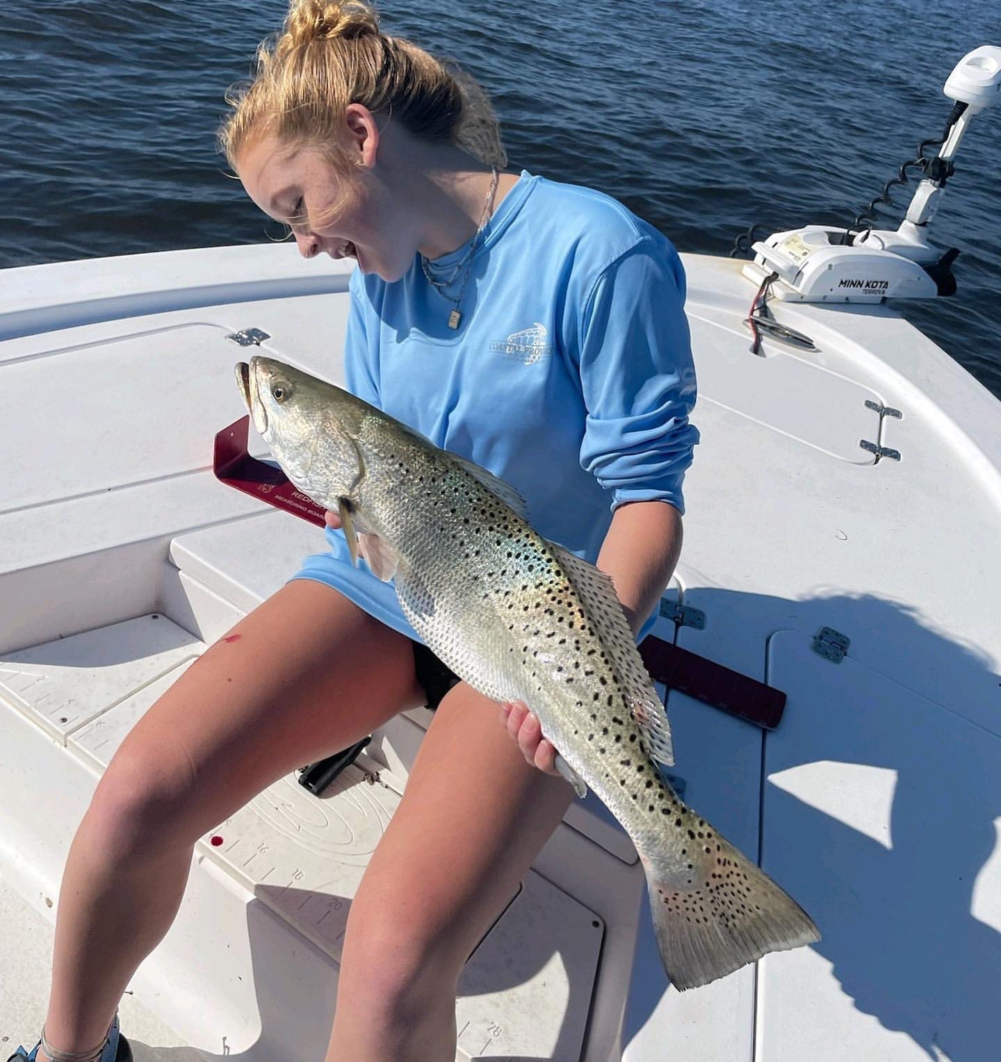 Spotted Weakfish caught while fishing in Wilmington
