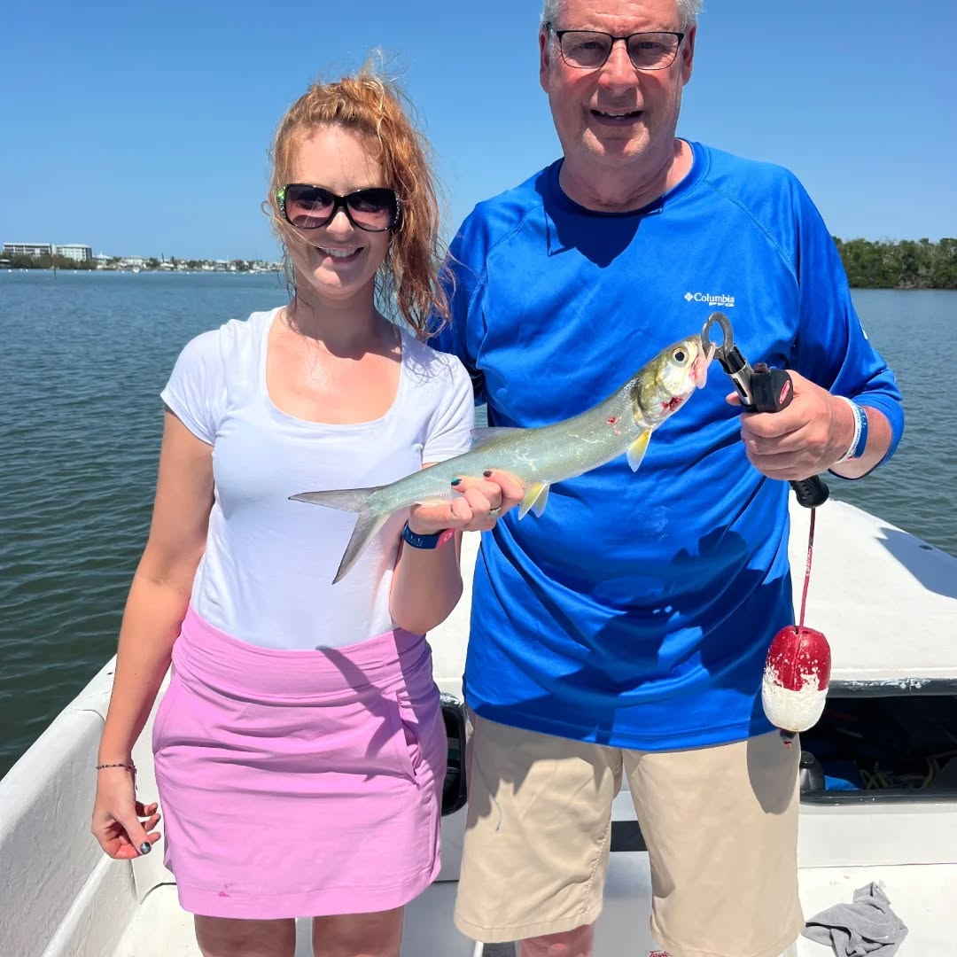 Ladyfish caught fishing at Fort Myers Beach