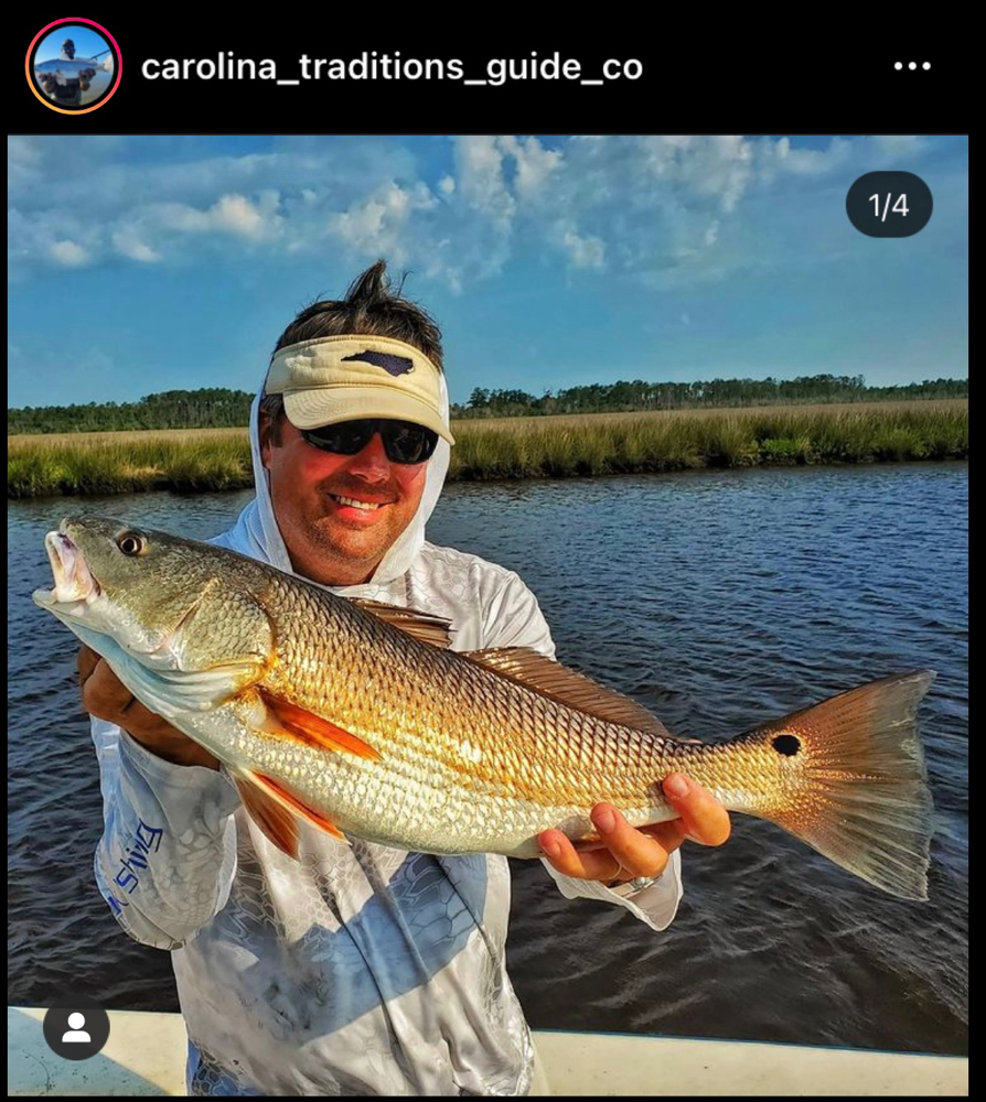 Lone angler fishing in Beaufort