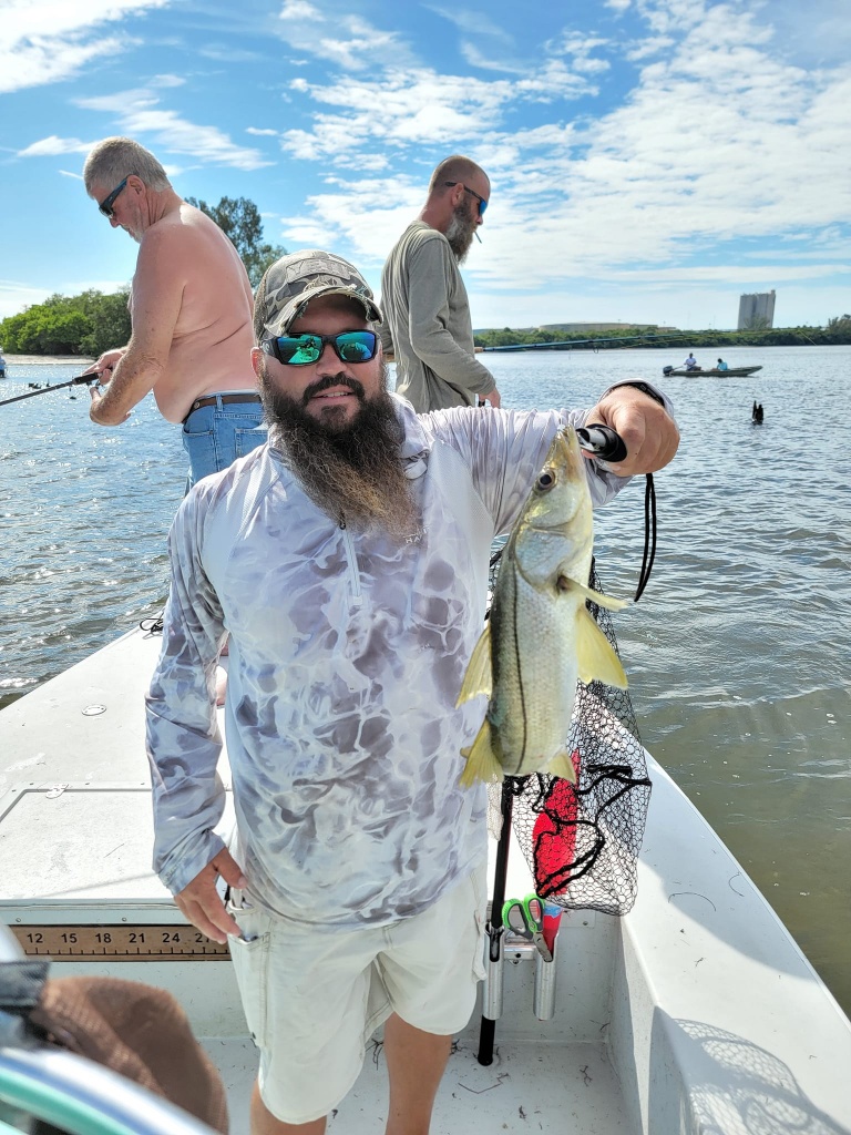 Two people fishing in Ruskin, Florida