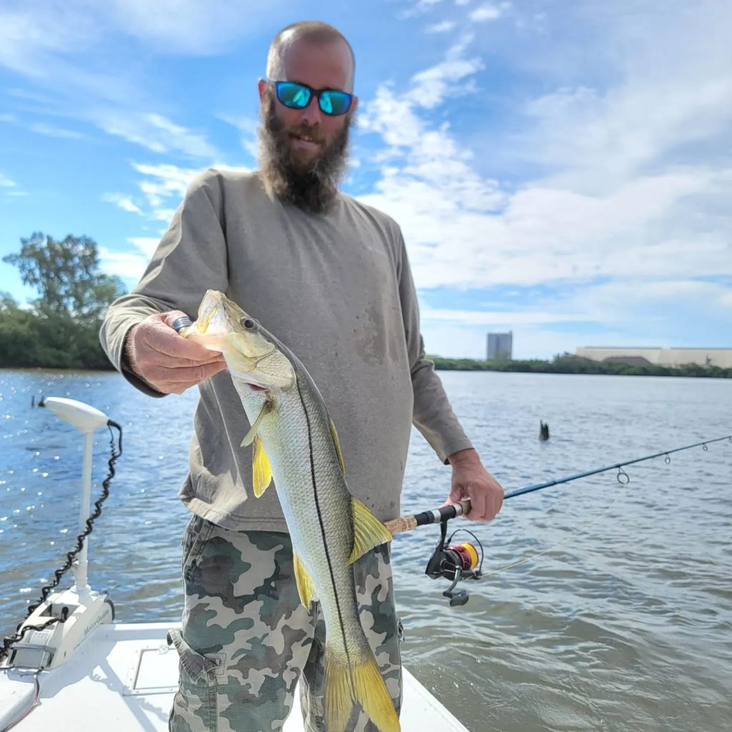 A large snook fish caught in Ruskin