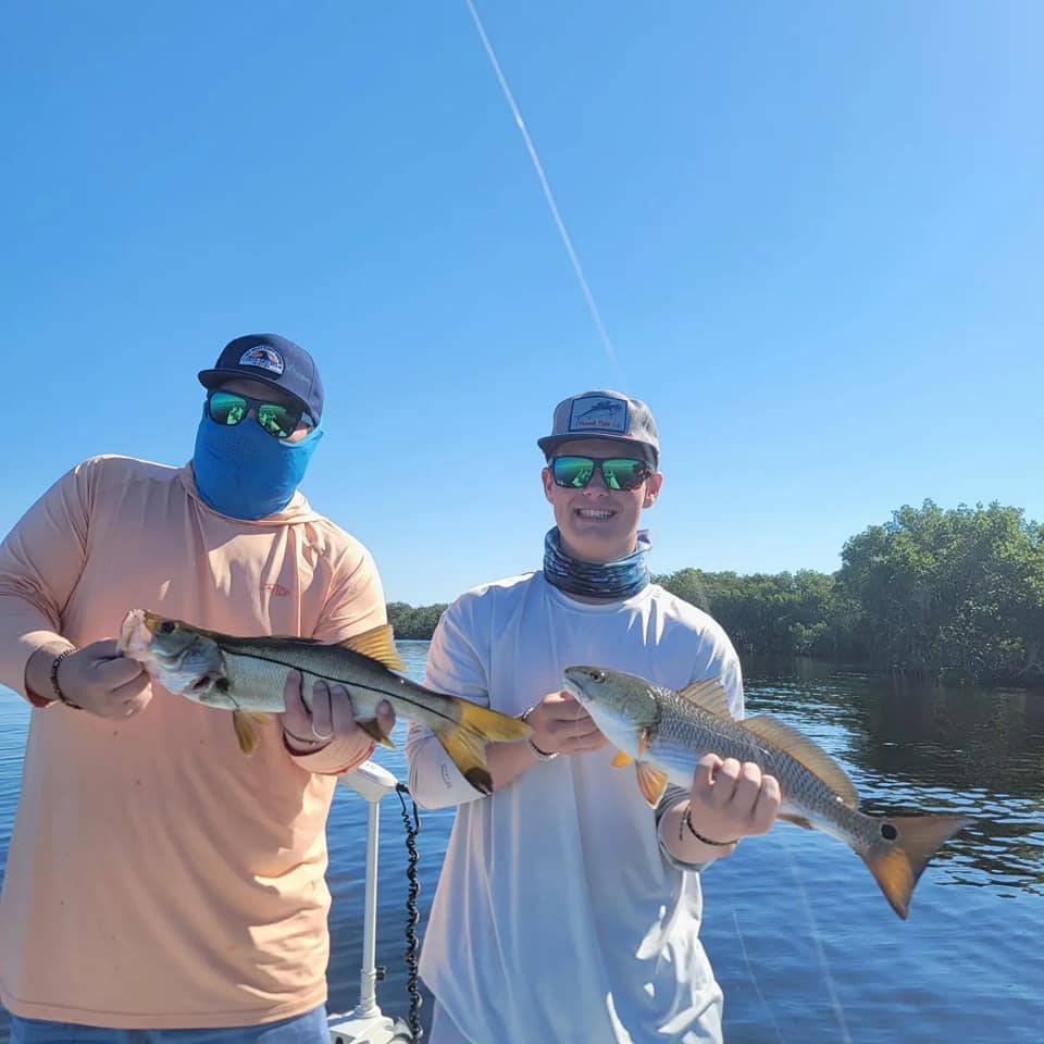 Two 18-inch fish caught while fishing in Ruskin