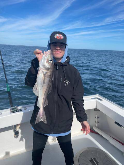 A single angler fishing in Gloucester