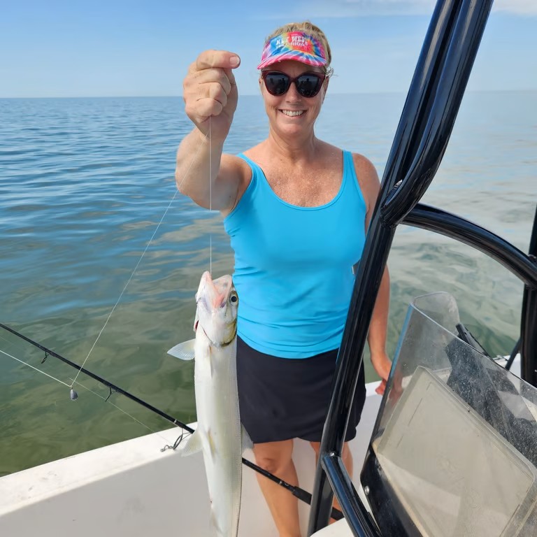 Ladyfish caught during fishing tours in Yankeetown