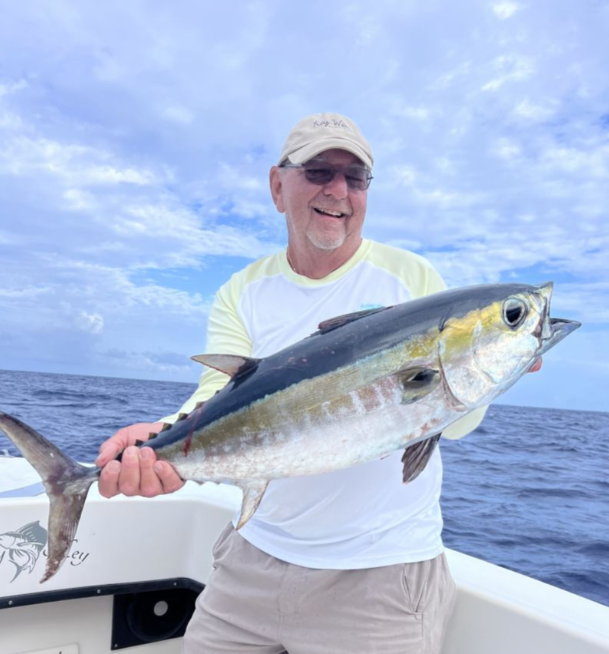 Blackfin tuna fish caught while fishing in FL