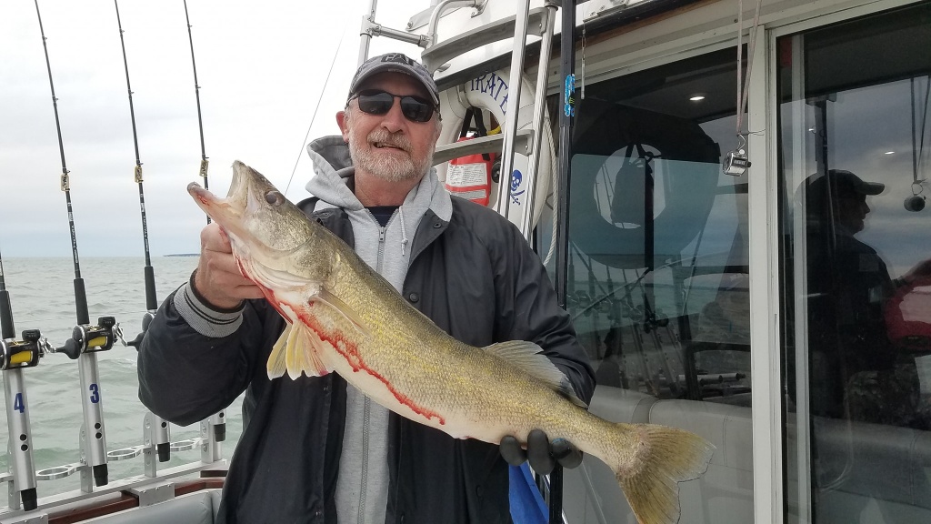 One person holding a 25-inch fish in Marblehead