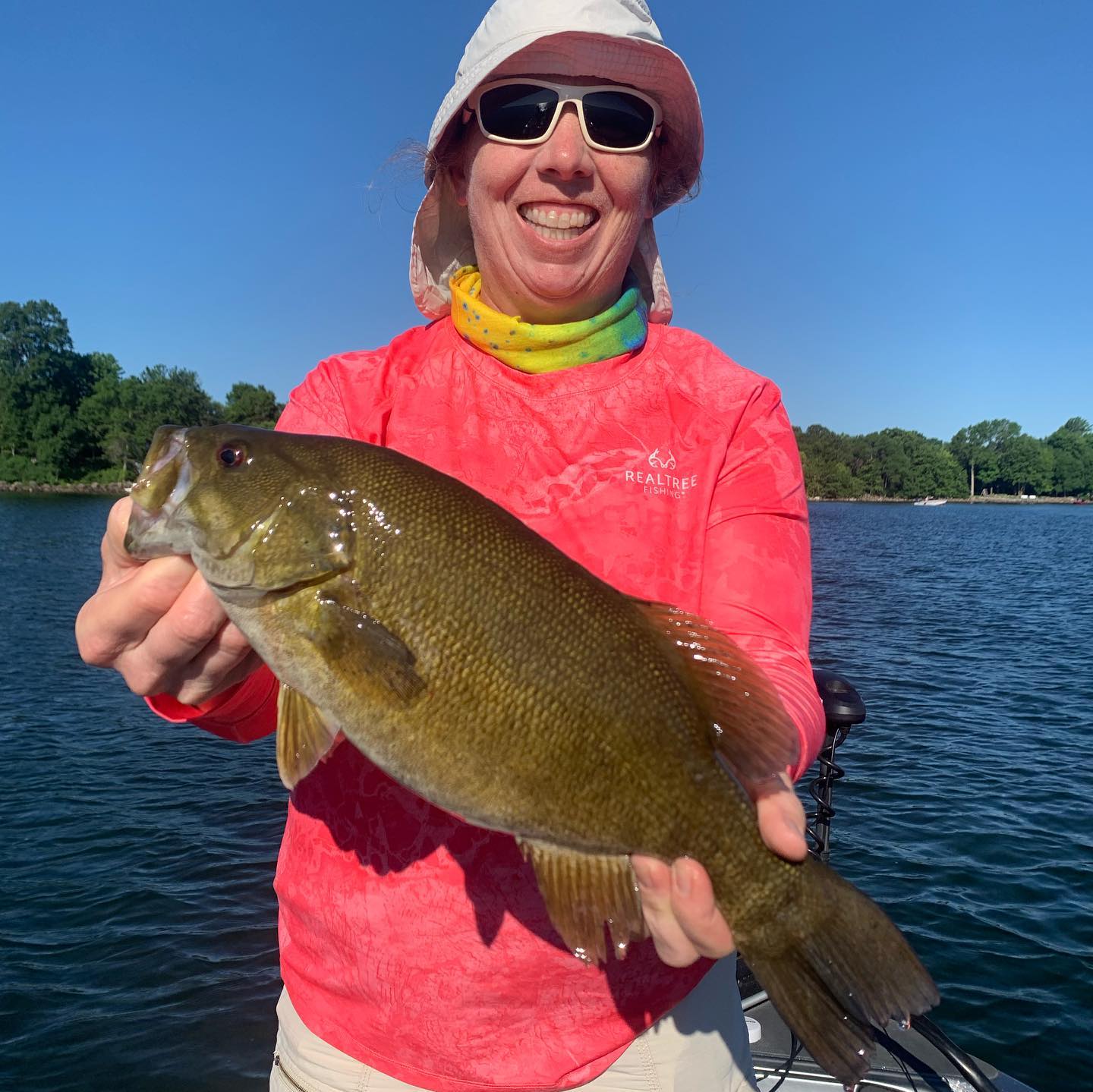 Smallmouth Bass caught fishing at Mille Lacs