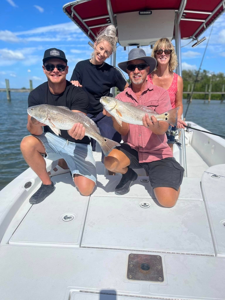 Two people fishing in North Port