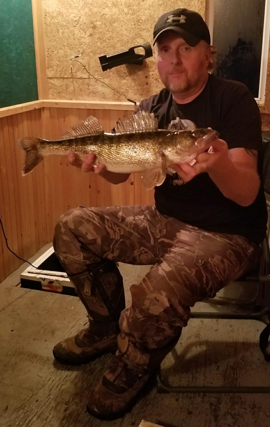 One person fishing in ON