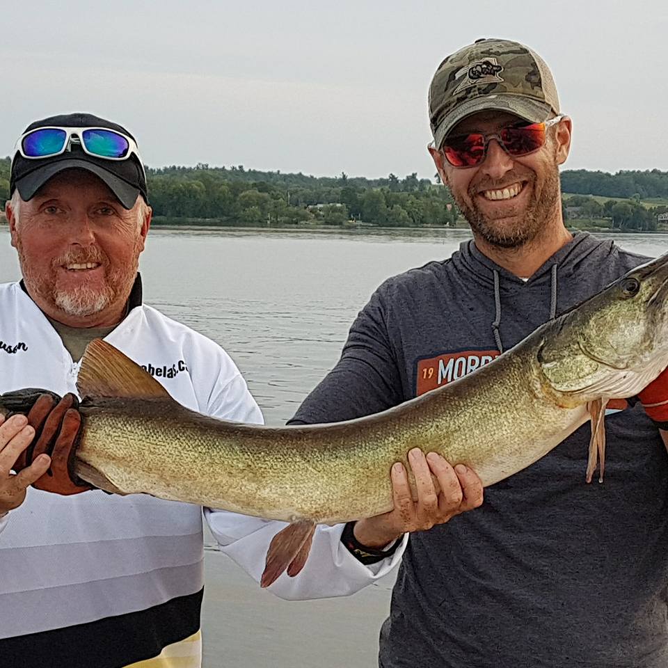 One fish caught by two people in Renfrew
