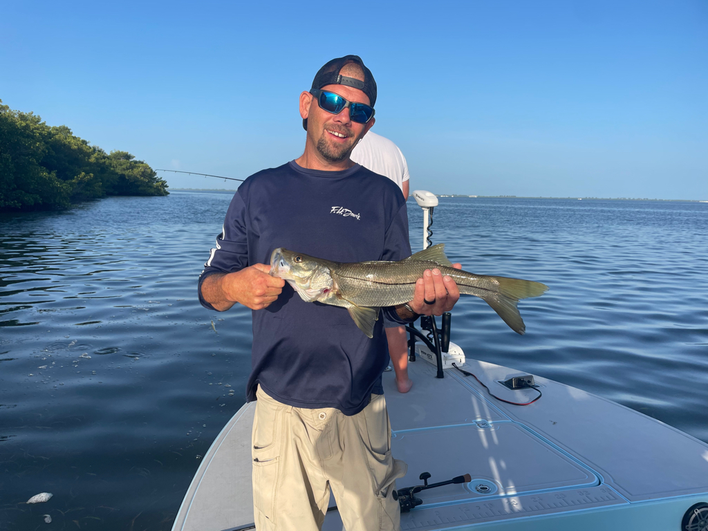 A single 18-inch Snook fish caught in FL