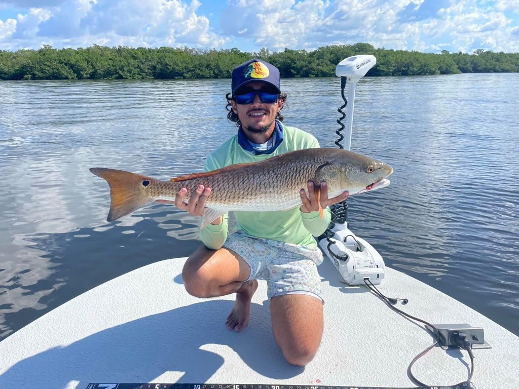 A redfish measuring 30 inches caught in FL