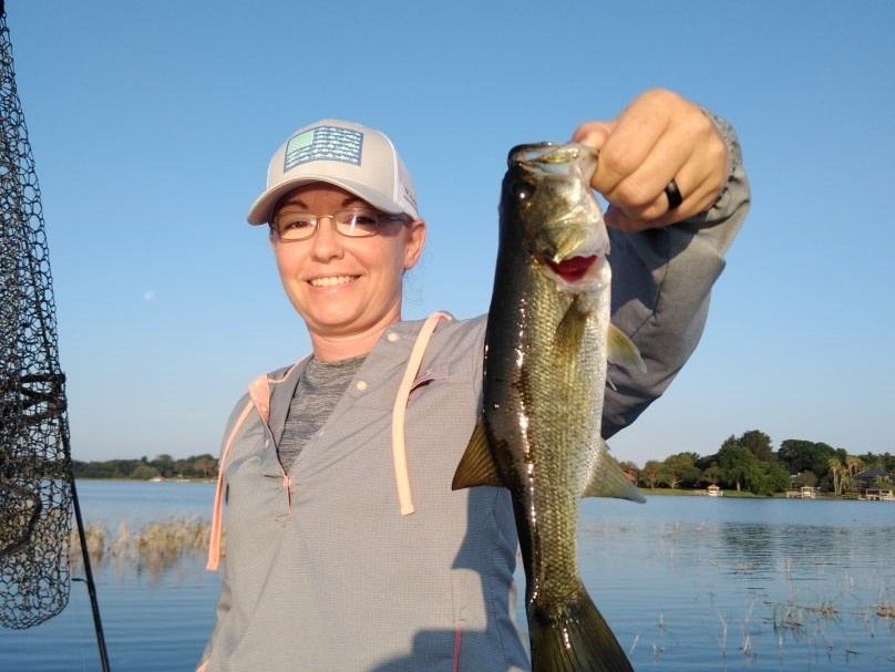 Lone angler fishing in Orlando