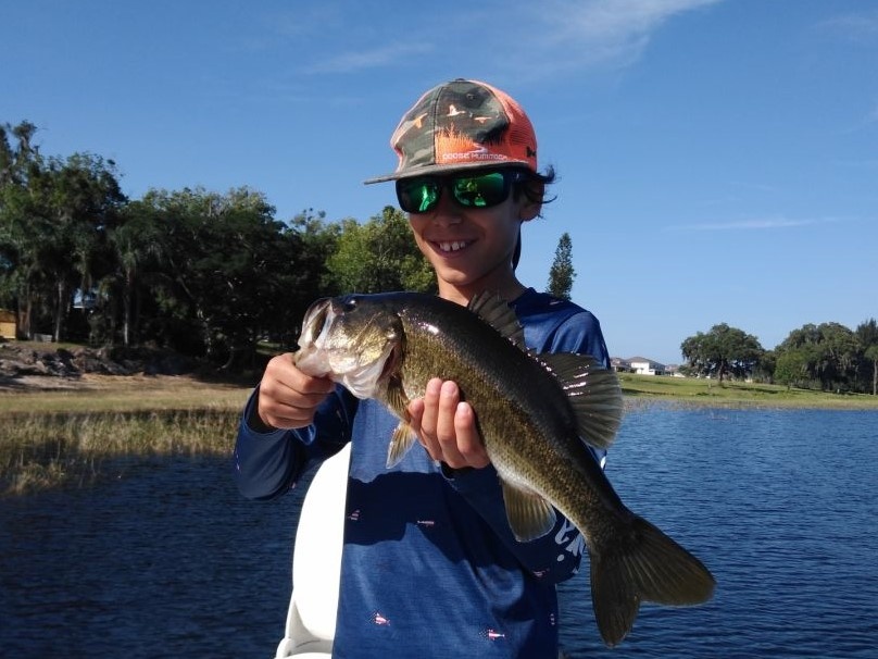 Angler holding a fish in Orlando