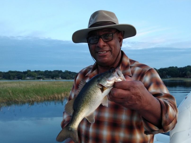 Angler with a freshwater fish catch in Orlando