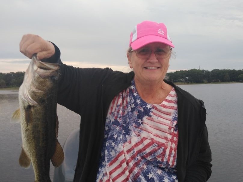 Largemouth bass caught in Orlando, Florida