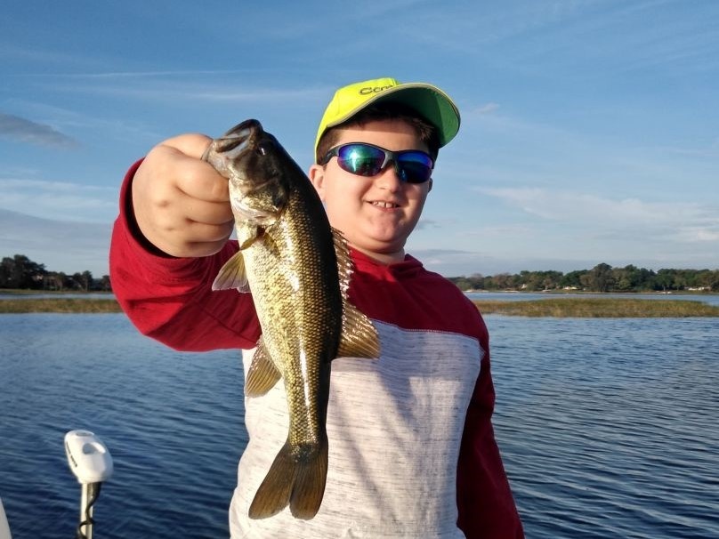 Largemouth bass caught in Orlando, Florida