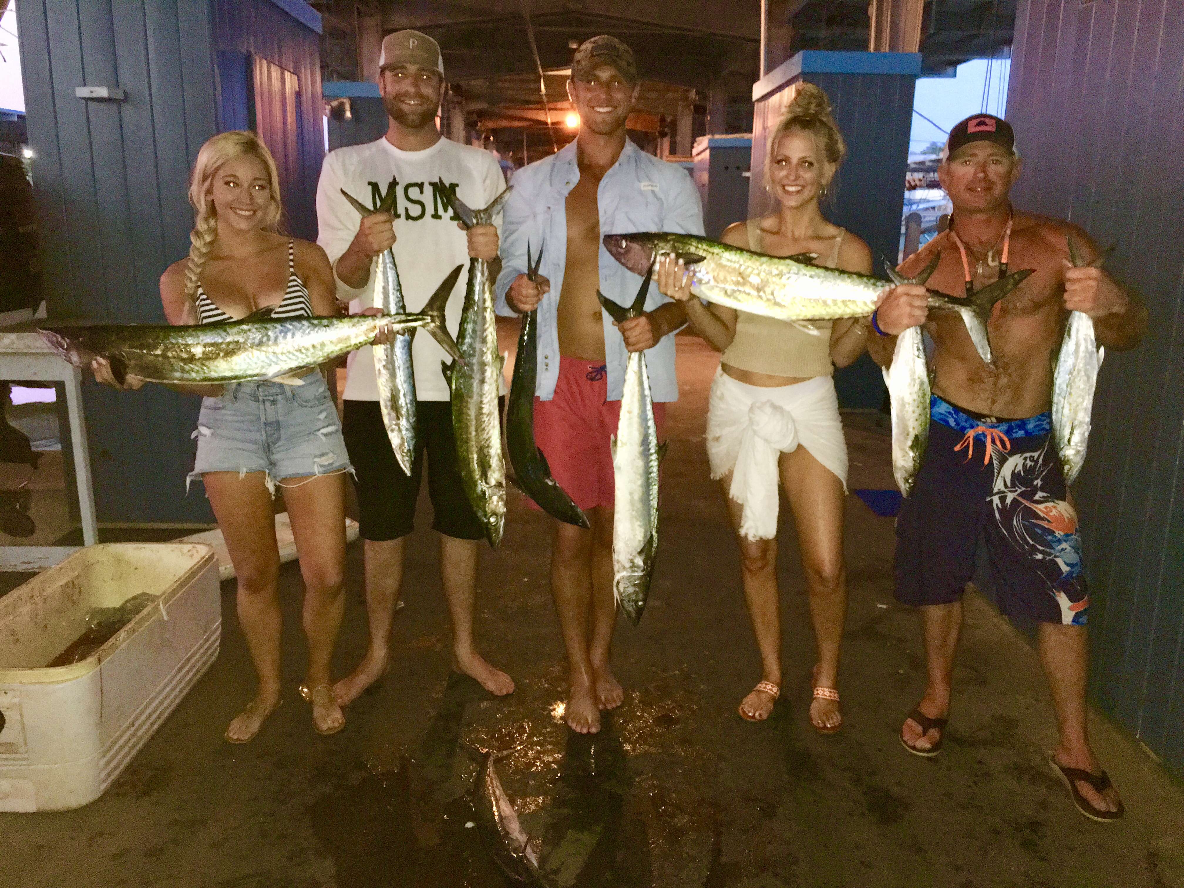 4 king mackerel and atlantic mackerel caught in tx