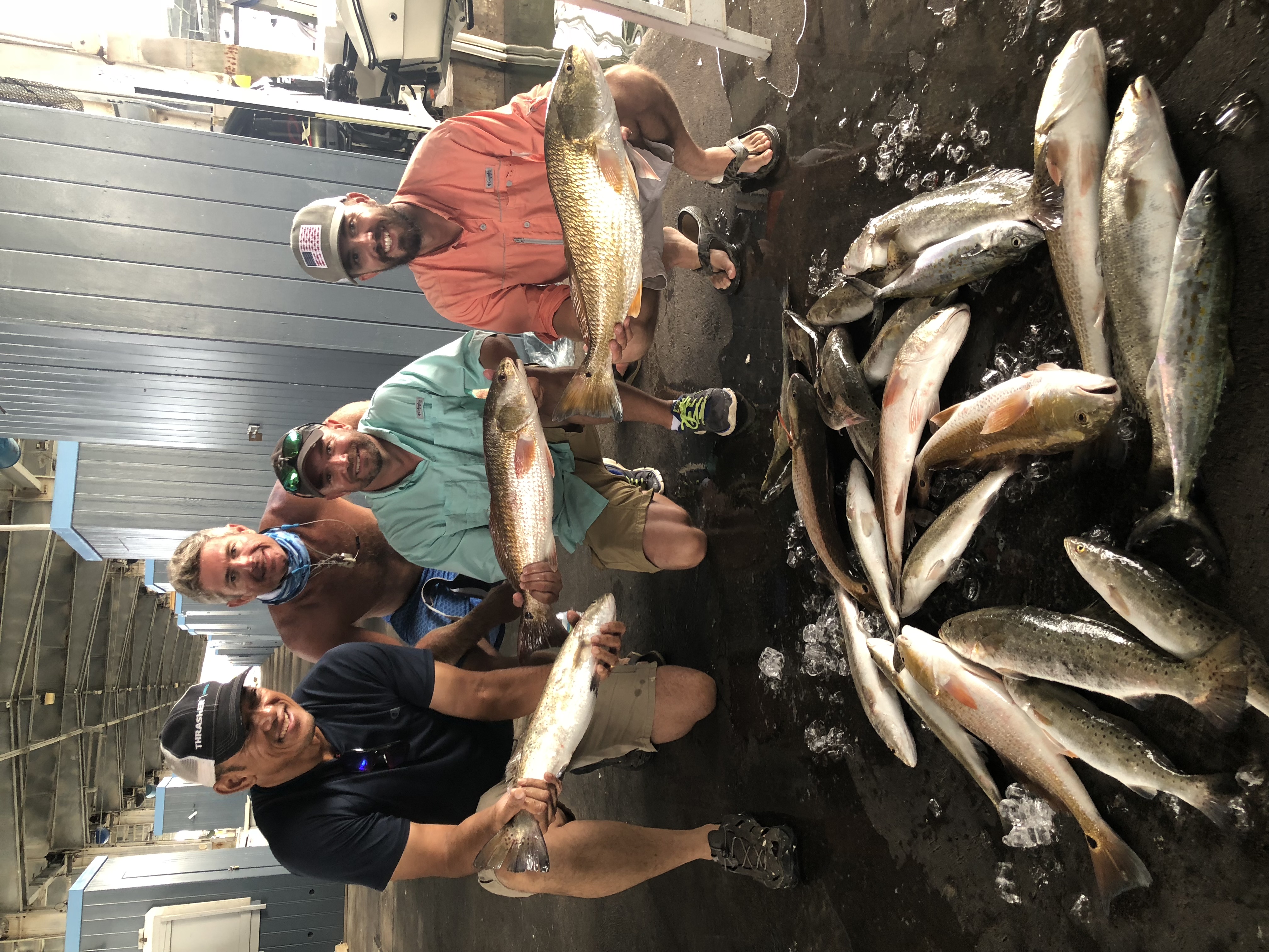 Spanish mackerels and Atlantic salmon caught while fishing in TX