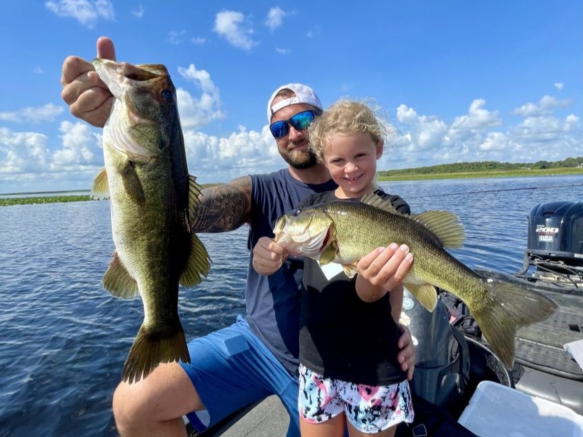 Two Largemouth Bass caught in Florida