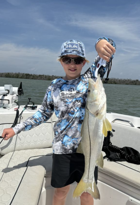 A big snook caught while fishing in FL