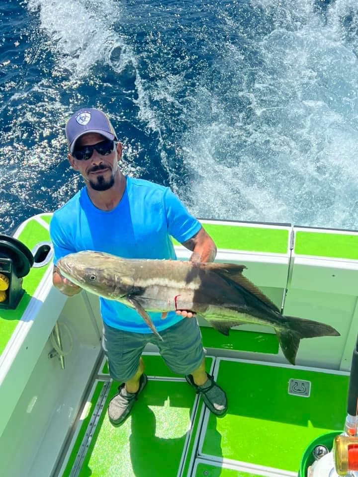 Angler with a big fish at Carolina Beach
