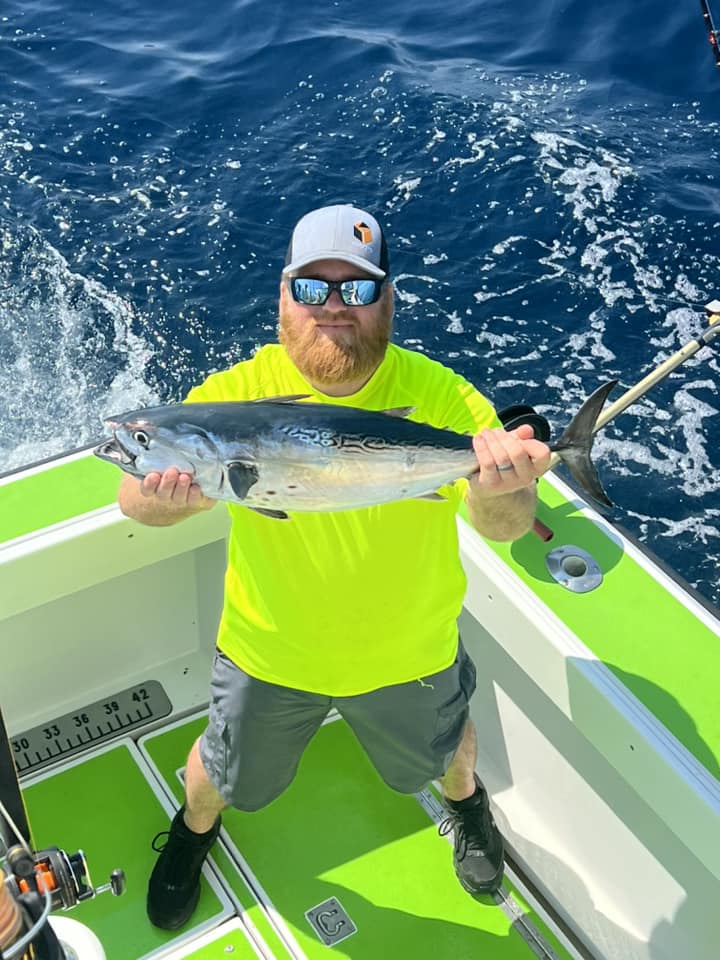 Single angler fishing at Carolina Beach