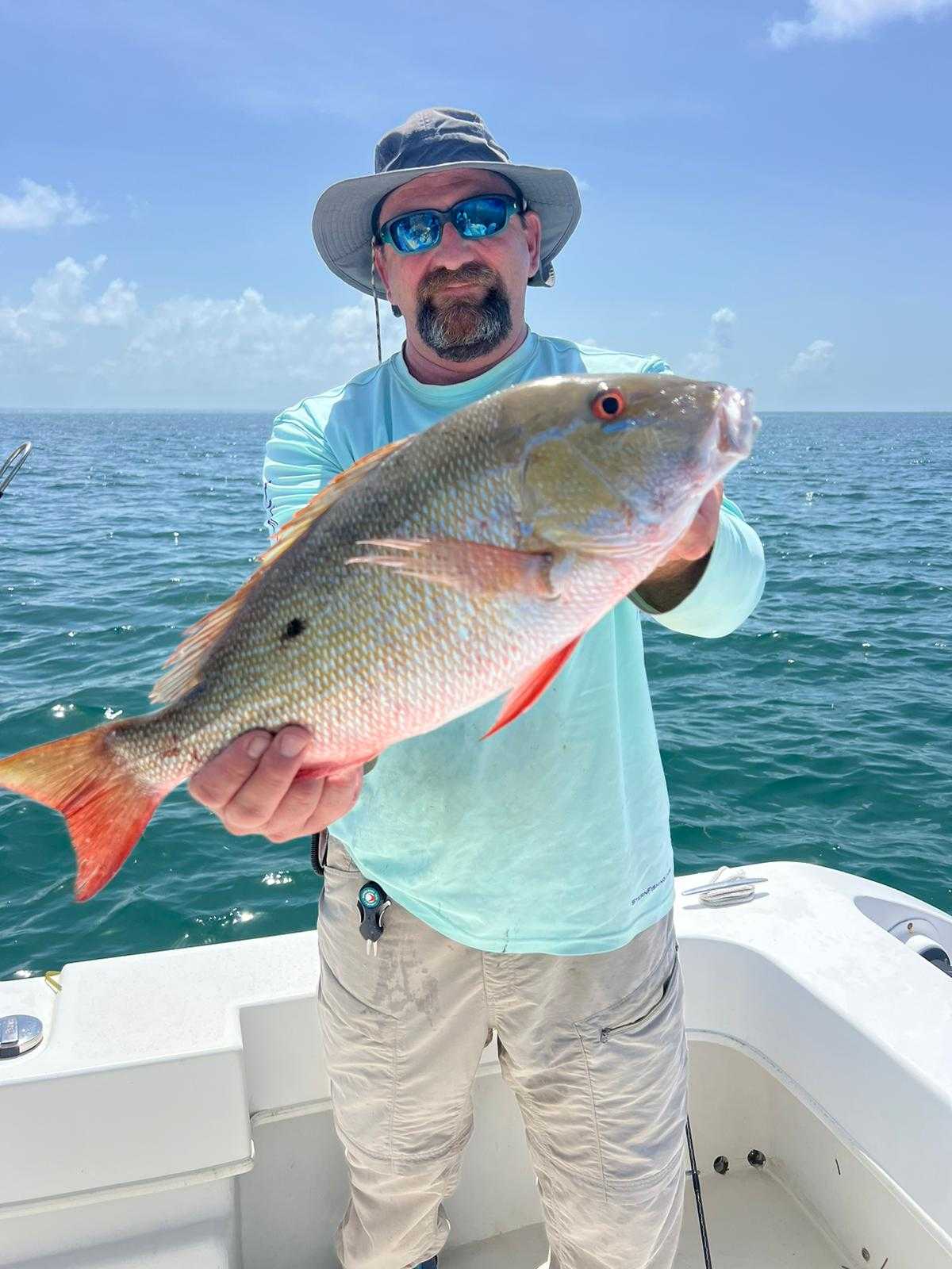 Mutton snapper caught during fishing tour in Big Pine Key FL