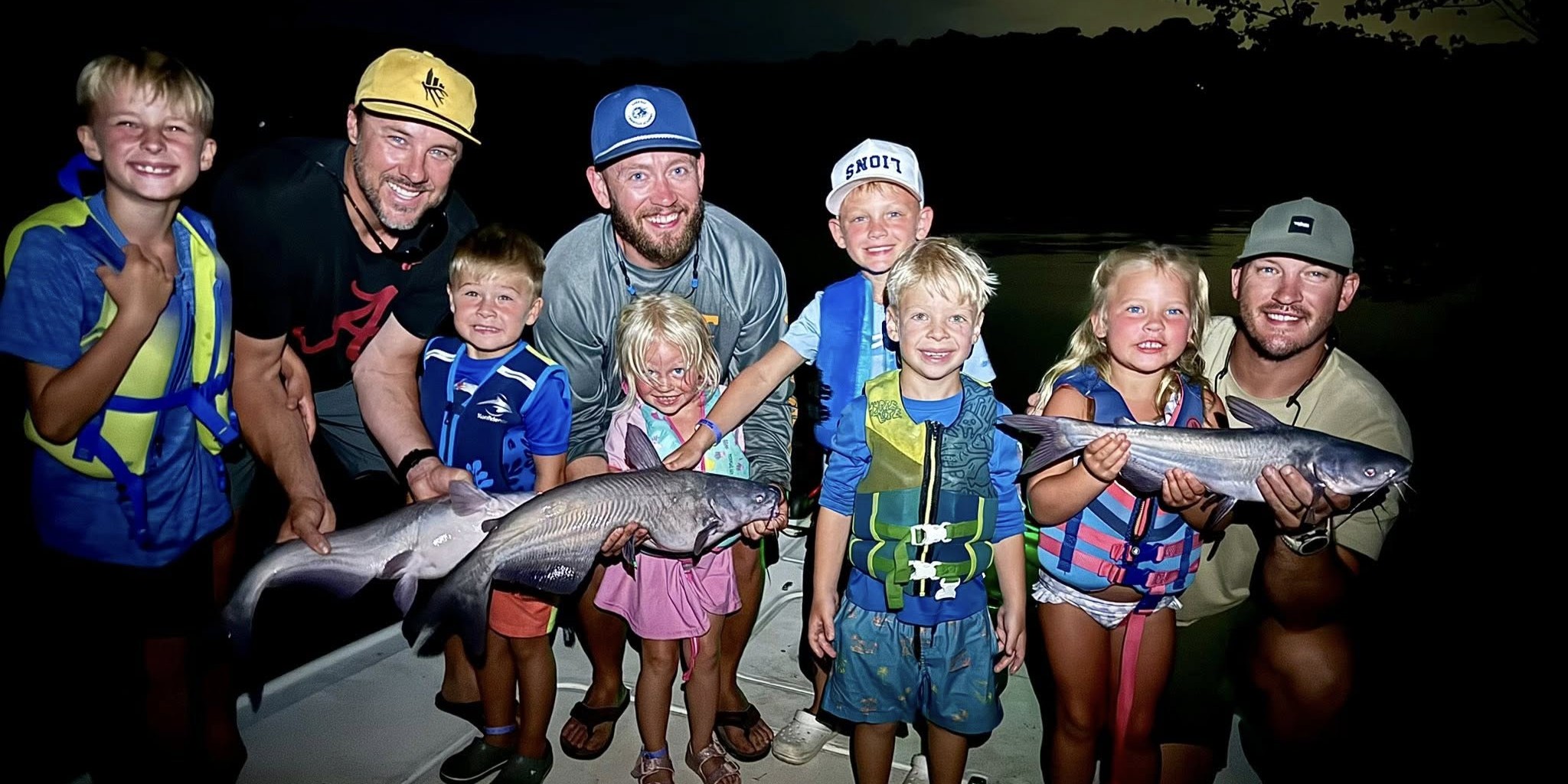 Overnight fishing trip in Knoxville targeting stripers and catfish on East Tennessee river waters